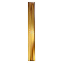 Extra Tall Tapered Candles, Gold