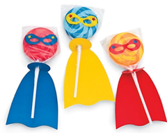 Super Hero Lollipops