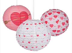 Valentine's Hanging Lanterns