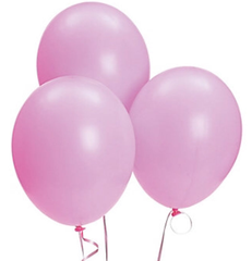 Pink Latex Balloons, 11"