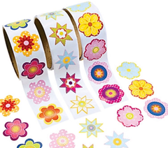 Colorful Flower Stickers