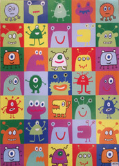 Monsters Wrapping Paper