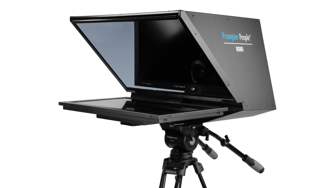 Robo and PTZ Camera Broadcast and Studio 400 NIT - 1000 NIT HB Teleprompter - Angled
