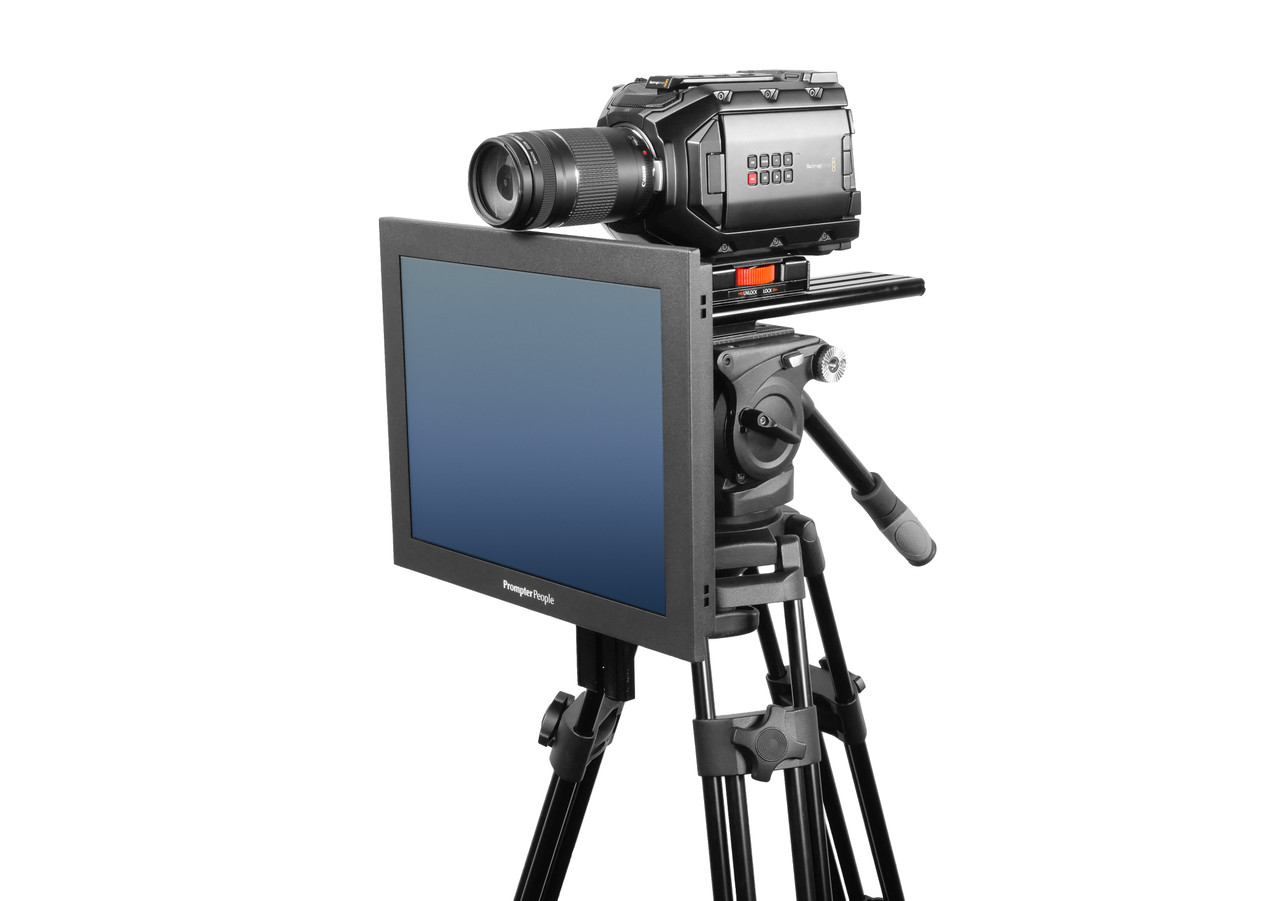 Undercamera 15 HB Teleprompter - PrompterPeople with Freesoftware - Side Angled