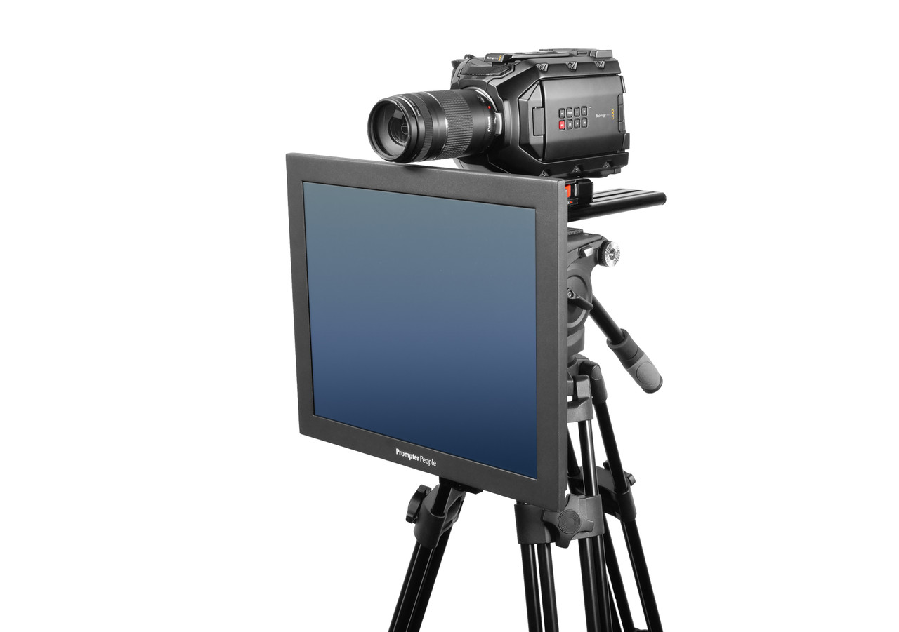 Undercamera 17 HB Teleprompter - PrompterPeople with Freesoftware - Side Angled