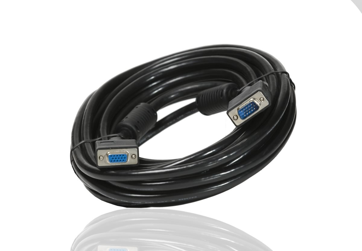 Preventie Chemicus Overzicht 25'/7.6m VGA extension cable, male to female for teleprompters