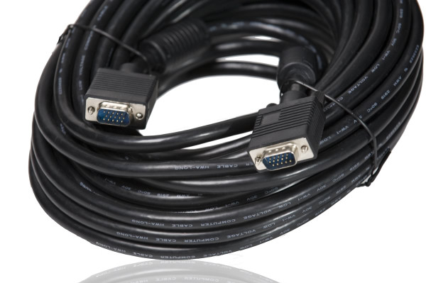 50' / 15m VGA extension cable, male to male