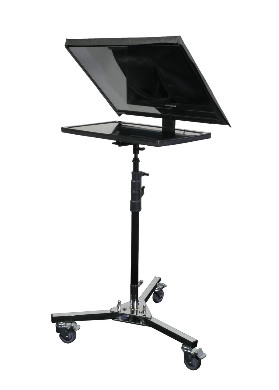 LowBoy Teleprompter Stand for QGear Pro ProLine Flex and Robo Large Format Teleprompters