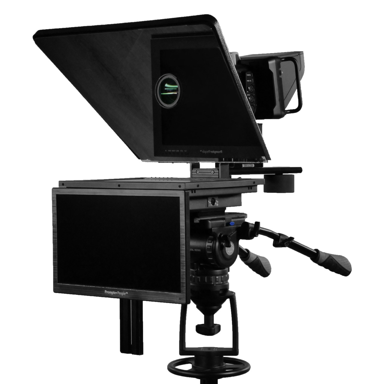 Flex Plus Talent Monitor Teleprompter | 15" 400 NIT Regular Prompting Monitor HDMI | VGA with 15.6" Color Accurate RGB IPS 3G-SDI Talent Monitor
