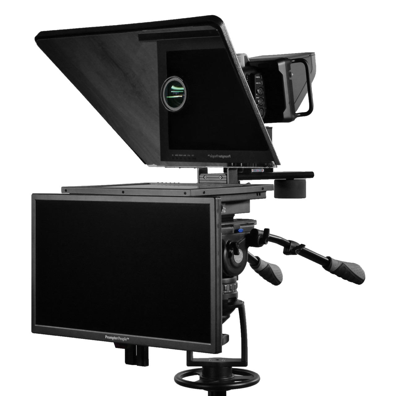 Flex Plus Talent Monitor Teleprompter | 15" 400 NIT Regular Prompting Monitor HDMI | VGA with 21.5" Color Accurate RGB IPS 3G-SDI Talent Monitor