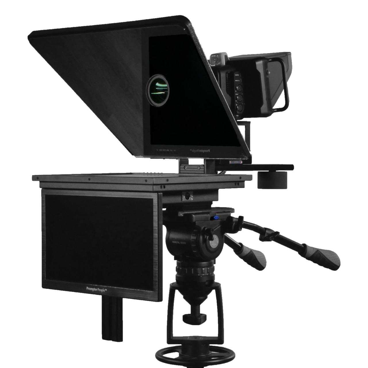 Flex Plus Talent Monitor Teleprompter | 17" 400 NIT Regular Prompting Monitor HDMI | VGA with 15.6" Color Accurate RGB IPS 3G-SDI Talent Monitor