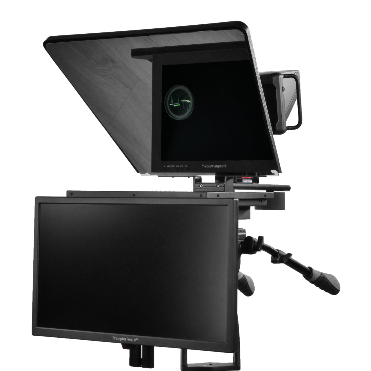 Flex Plus Talent Monitor Teleprompter | 17" 400 NIT Regular Prompting Monitor HDMI | VGA with 21.5" Color Accurate RGB IPS 3G-SDI Talent Monitor