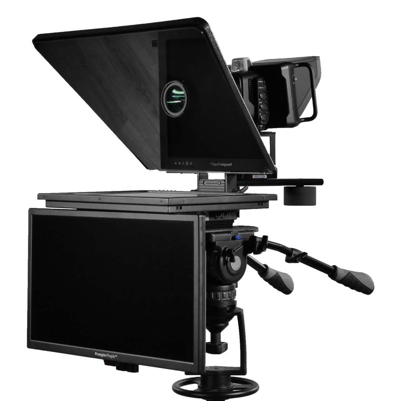 Flex Plus Talent Monitor Teleprompter | 17" 1000 NIT High Bright Prompting Monitor 3G-SDI | HDMI | VGA with 21.5" Color Accurate RGB IPS 3G-SDI Talent Monitor