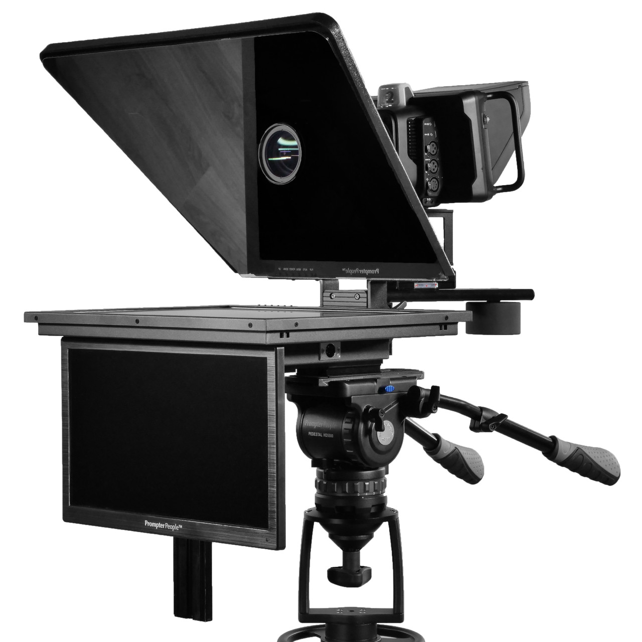 Flex Plus Talent Monitor Teleprompter | 19" 400 NIT Regular Prompting Monitor HDMI | VGA with 15.6" Color Accurate RGB IPS 3G-SDI Talent Monitor