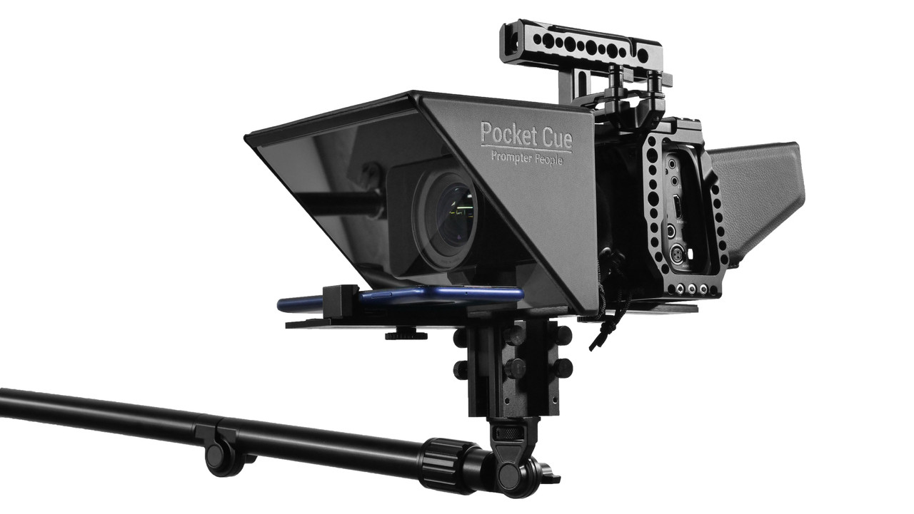 Smartphone Pocket Teleprompter for DSLR, Mirrorless, Pocket Cinema