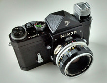 Nikon F 35mm Single-Lens Reflex Camera with Eye-level Prism Finder, Nippon Kogaku Japan NIKKOR-H Auto 1:2 f=50mm Lens