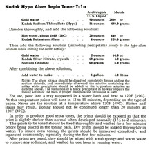 Kodak Hypo Alum Sepia Toner T-1a - Free Download