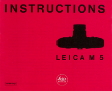 Instructions Leica M5 — PDF Download