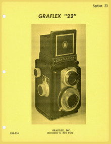 SECTION 23 - Graflex 22 Twin-Lens Reflex Camera Service Instructions & Parts Catalog - Free Download