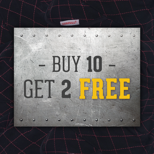 Black Quilted: Buy 10, Get 2 Free