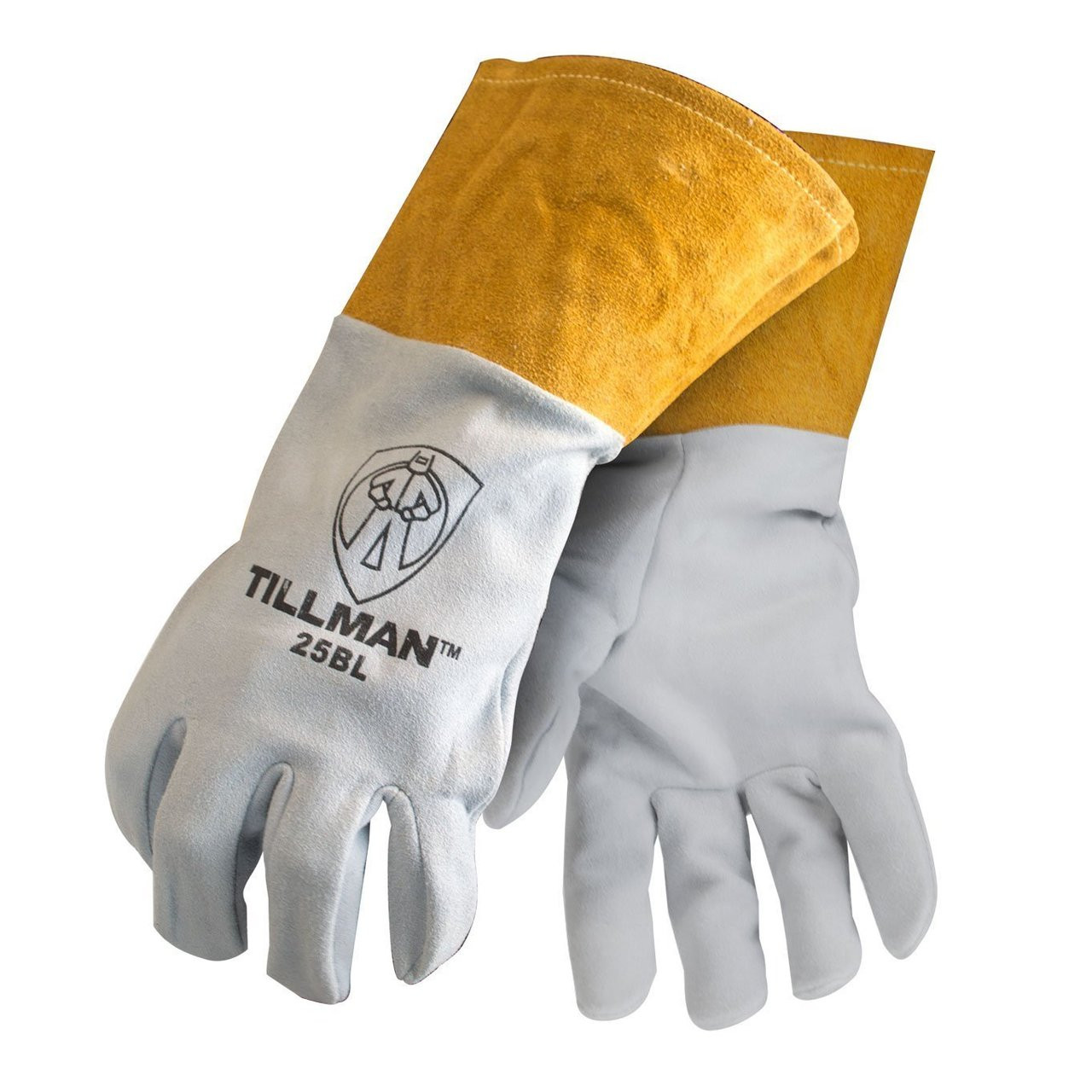 Large Tillman 25BL Leather Cuff Split Deerskin Kevlar Sewn Tig Gloves