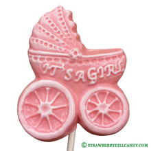 Baby Carriage "It's a Girl" Lollipop