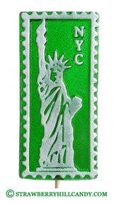 NYC Statue of Liberty Clear Lollipop