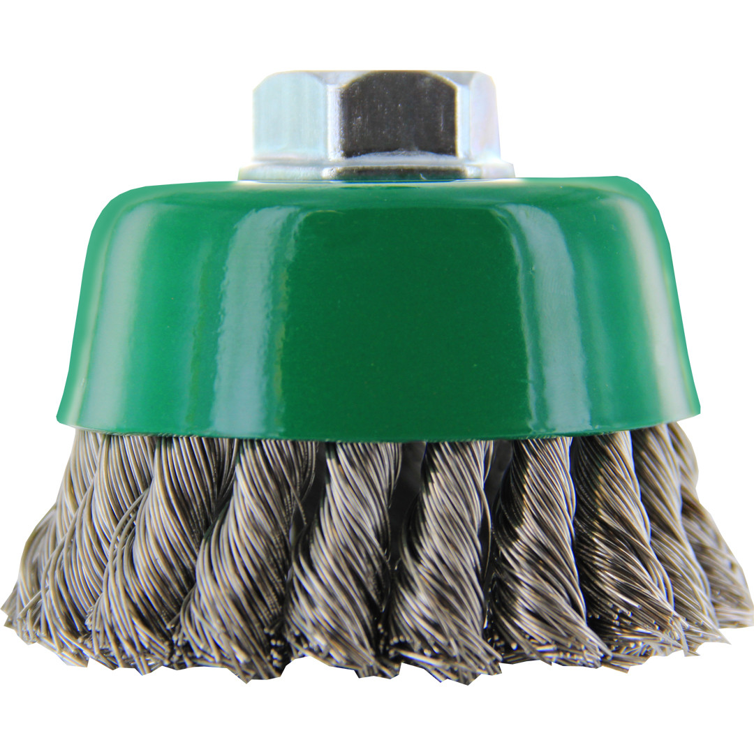 IMPA 592075 TWISTED KNOT WIRE CUP BRUSH 65mm threaded nut M14