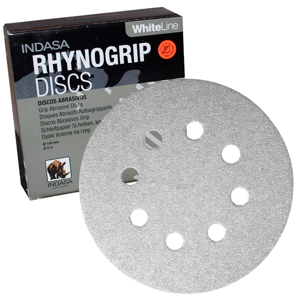 5 8 Hole Rhynogrip Hook Loop Discs Box Of 50 36 Grit Ao
