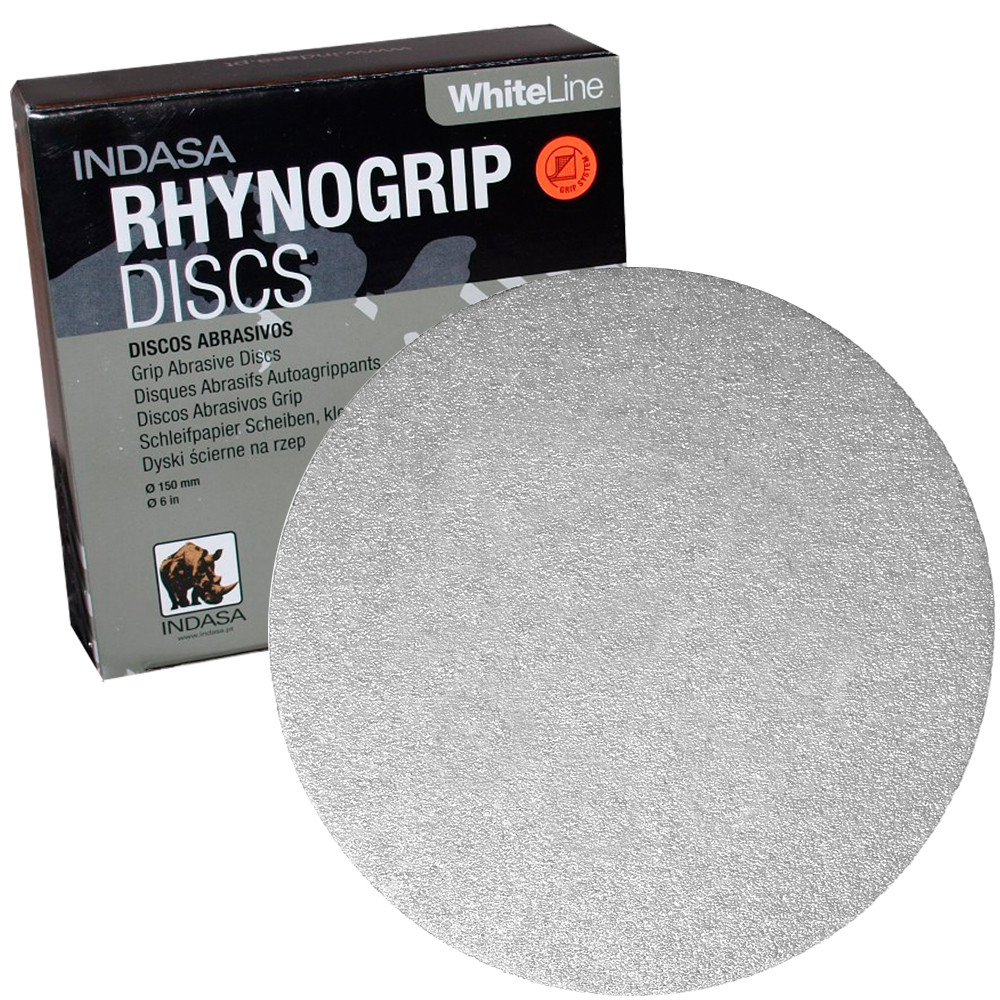 INDASA Redline XL RHYNOGRIP Hook and Loop Solid Discs 6 320 GRIT 50//Box