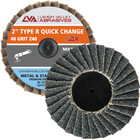 2"  Quick Change Flap Discs | Type R | 40 Grit Zirconia | LVA FD2-40ZR