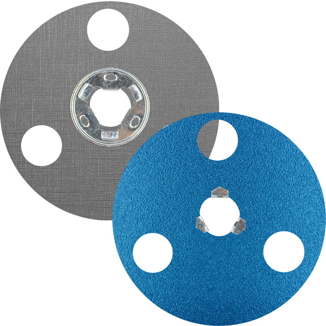 4-1/2" AVOS BlueFire SpeedLok Resin Fiber Discs (Pkg Qty: 10) | 80 Grit |  Norton 66261129722 - Lehigh Valley Abrasives