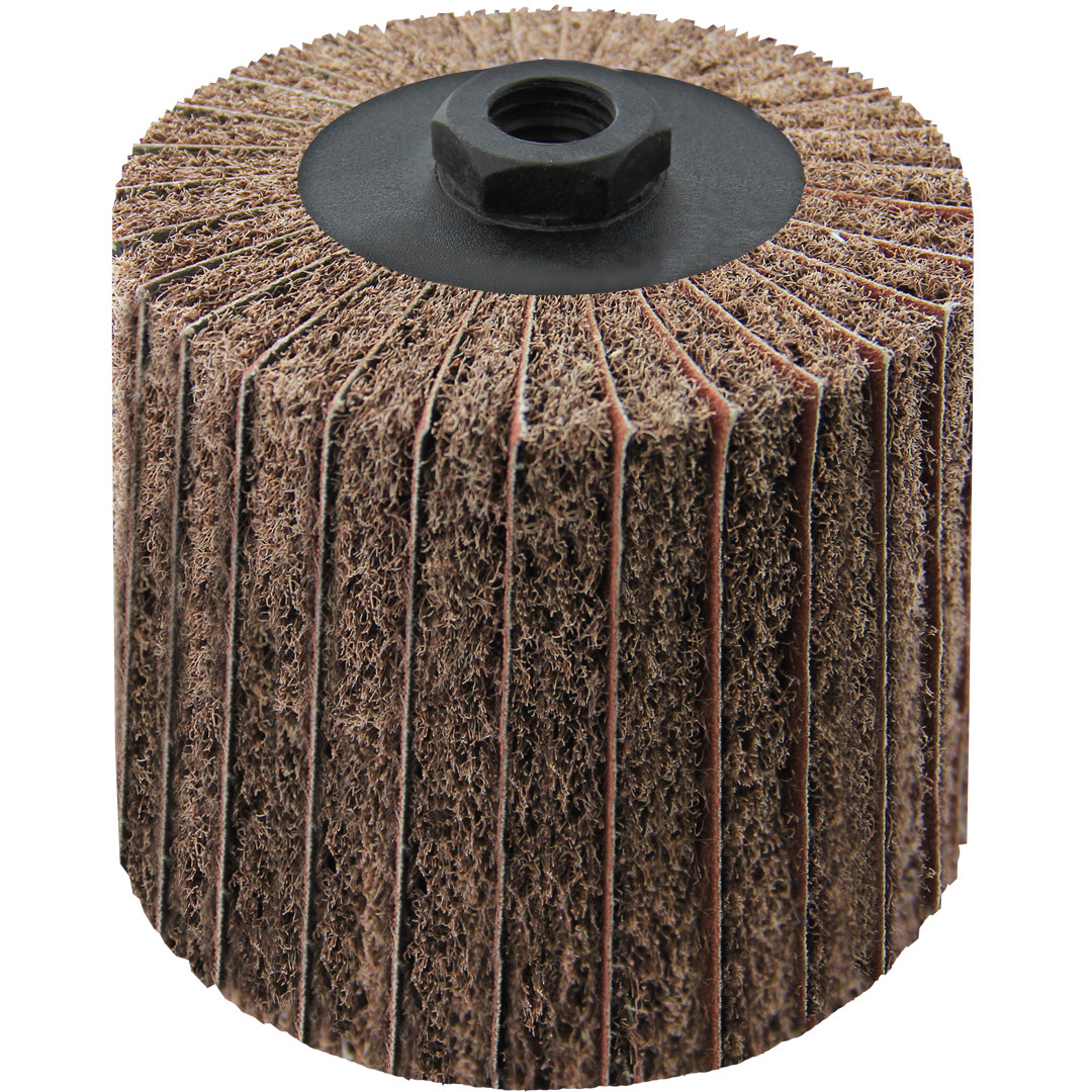 Wendt 323451 | 4 x 4 x 5/8-11 In. Threaded Interleaf Flap Wheel
