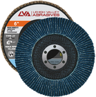 6" x 7/8" Zirconia High Density Flap Disc Type 27 Flat | 80 Grit T27 | LVA CFFAS60J080ZX