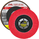 4.5" x 7/8" Ceramic Flap Disc Type 29 Conical | 120 Grit T29 | LVA CFCAS45S120CP