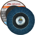 4.5" x 5/8"-11 Threaded Zirconia High Density Flap Disc Conical | 120 Grit T29 | LVA CFCTS45J120ZC