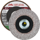4 1/2" x 5/8"-11 Threaded Flap Disc for Aluminum Conical | 40 Grit T29 | LVA CFCAS45S040AP