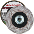 5" x 5/8"-11 Threaded Flap Disc for Aluminum Conical | 40 Grit T29 | LVA CFCAS50S040AP