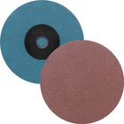 2" Quick Change Sanding Disc (Box Qty: 100) | Type S | 24 Grit Aluminum Oxide | LVA SD20AO-24