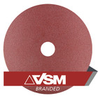 4.5" x 7/8" Resin Fiber Discs (Pack Qty: 50) | 24 Grit AO | VSM KF708 85058