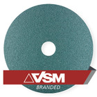 4.5" x 7/8" Resin Fiber Discs (Pack Qty: 50) | 60 Grit Zirconia | VSM ZF713 91599