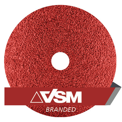 VSM 2 Quick Change Resin Fiber Disc 120 Grit XF885 Ceramic+ Fiber Backing Pack of 25 Quick Change Type R