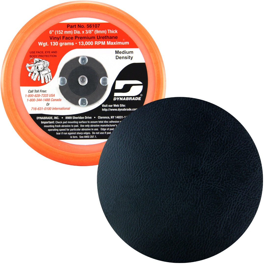 Dynabrade 56106 5" Non-Vacuum Disc Pad Vinyl-Face Premium Urethane