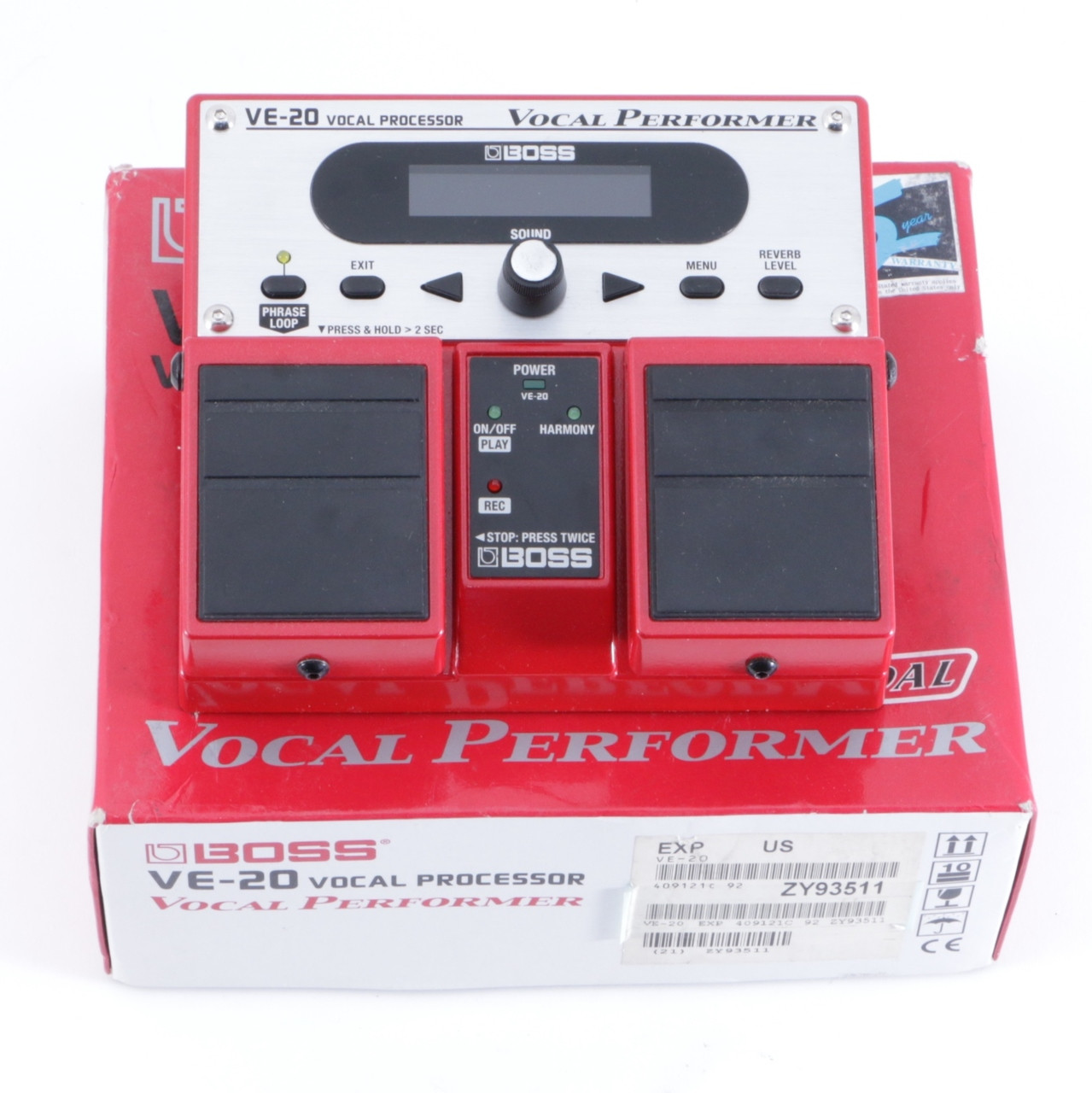 Boss VE20 Vocal Performer MultiEffects Vocal MultiEffects Pedal P04067