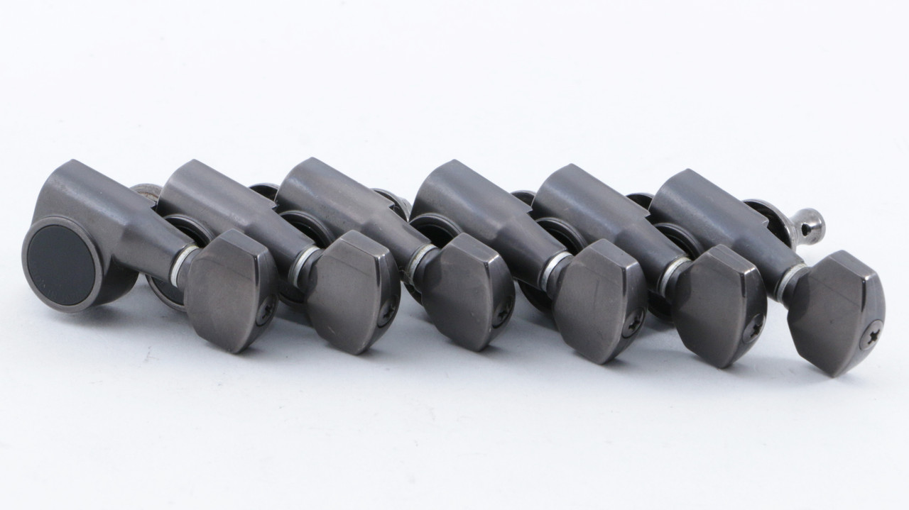 (6) Ibanez MIJ Right Handed Tuning Pegs Cosmo Black Finish TU4122