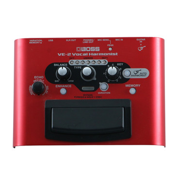 Boss VE-2 Vocal Harmonist Vocal Effects Pedal P-28146