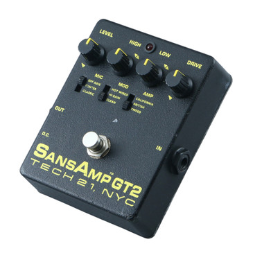 Tech 21 SansAmp GT2 Overdrive Guitar Effects Pedal P-30399
