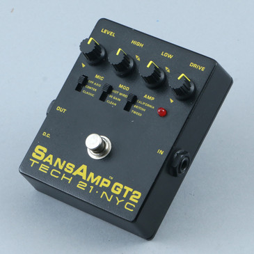 Tech 21 SansAmp GT2 Overdrive Guitar Effects Pedal P-30534