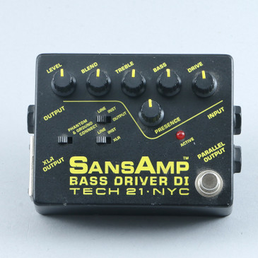 Tech 21 SansAmp Bass Driver DI Bass Guitar Effects Pedal P-30821