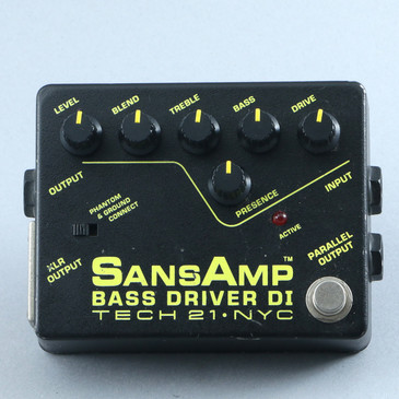 Tech 21 SansAmp Bass Driver DI Bass Guitar Effects Pedal P-31012
